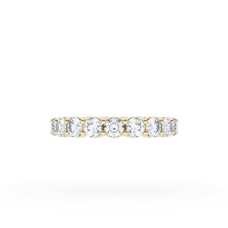 Round Cut Diamond Eternity Band in 18kt Yellow Gold