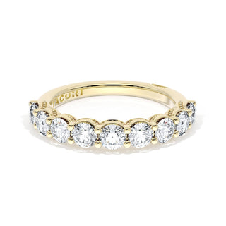 Round Cut Diamond Eternity Band in 18kt Yellow Gold