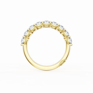 Round Cut Diamond Eternity Band in 18kt Yellow Gold