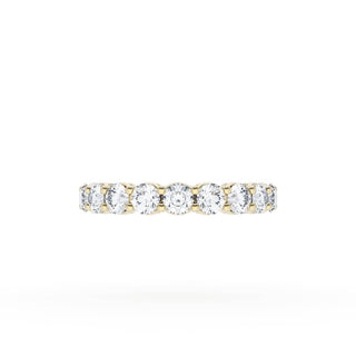 Round Cut Diamond Eternity Band in 18kt Yellow Gold