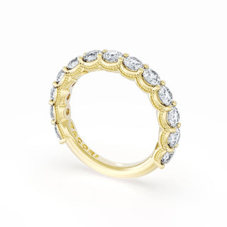 Round Cut Diamond Eternity Band in 18kt Yellow Gold