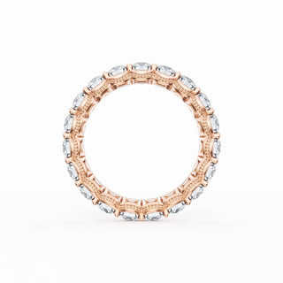 Round Cut Diamond Eternity Band in 18kt Rose Gold