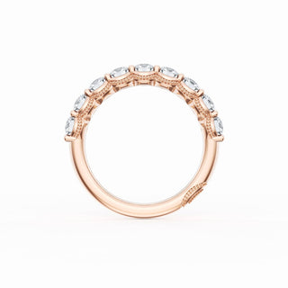 Round Cut Diamond Eternity Band in 18kt Rose Gold