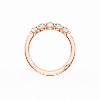 Round Cut Diamond Eternity Band in 18kt Rose Gold