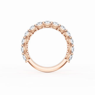 Round Cut Diamond Eternity Band in 18kt Rose Gold