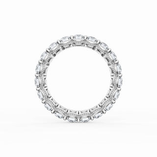 Round Cut Diamond Eternity Band in Platinum