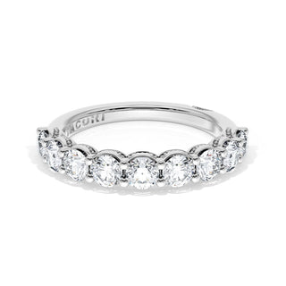 Round Cut Diamond Eternity Band in Platinum
