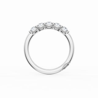 Round Cut Diamond Eternity Band in Platinum