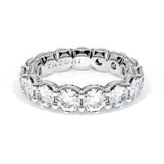 Round Cut Diamond Eternity Band in 14kt White Gold