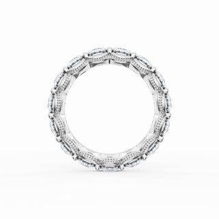 Round Cut Diamond Eternity Band in 18kt White Gold
