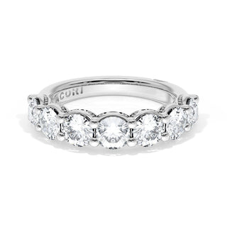 Round Cut Diamond Eternity Band in 14kt White Gold
