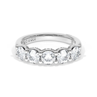 Round Cut Diamond Eternity Band in 18kt White Gold