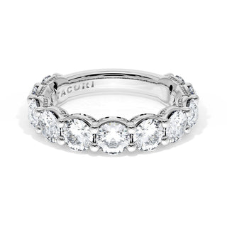 Round Cut Diamond Eternity Band in 18kt White Gold