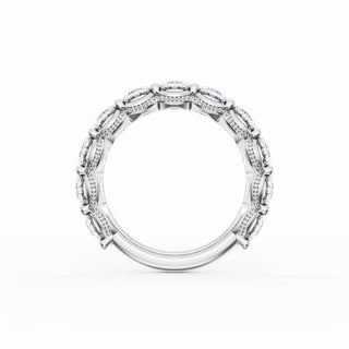Round Cut Diamond Eternity Band in 18kt White Gold