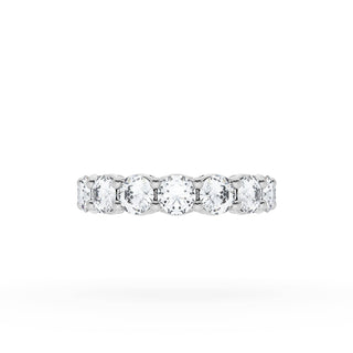 Round Cut Diamond Eternity Band in 18kt White Gold