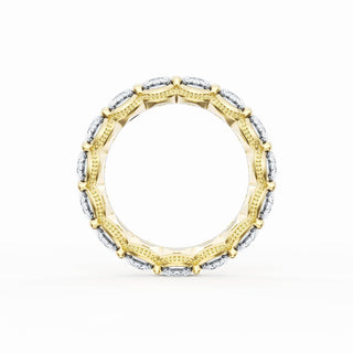 Round Cut Diamond Eternity Band in 18kt Yellow Gold