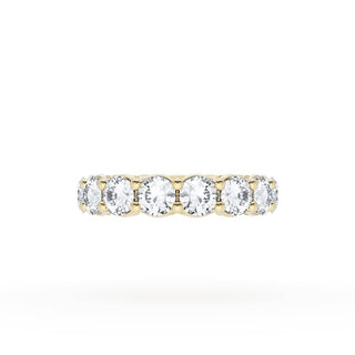 Round Cut Diamond Eternity Band in 18kt Yellow Gold