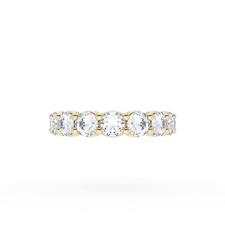 Round Cut Diamond Eternity Band in 18kt Yellow Gold