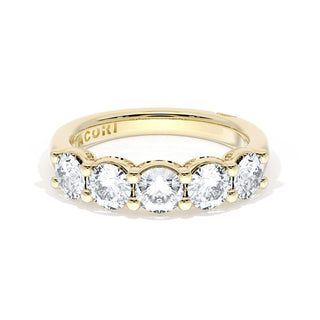 Round Cut Diamond Eternity Band in 18kt Yellow Gold