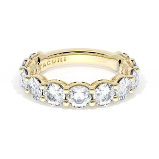 Round Cut Diamond Eternity Band in 18kt Yellow Gold