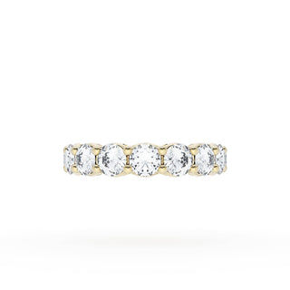 Round Cut Diamond Eternity Band in 18kt Yellow Gold