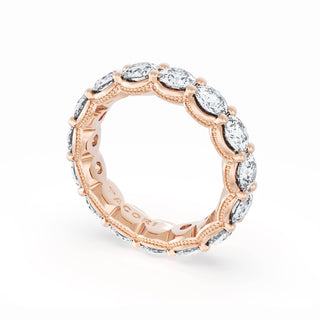 Round Cut Diamond Eternity Band in 18kt Rose Gold