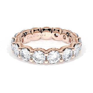 Round Cut Diamond Eternity Band in 14kt White Gold