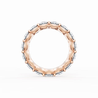Round Cut Diamond Eternity Band in 18kt Rose Gold
