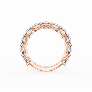 Round Cut Diamond Eternity Band in 18kt Rose Gold