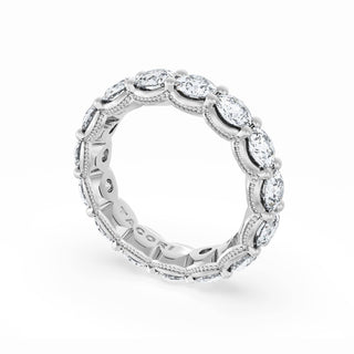 Round Cut Diamond Eternity Band in 14kt White Gold