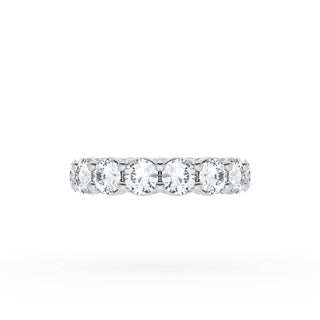 Round Cut Diamond Eternity Band in 14kt White Gold