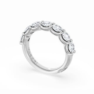 Round Cut Diamond Eternity Band in Platinum