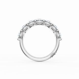Round Cut Diamond Eternity Band in Platinum