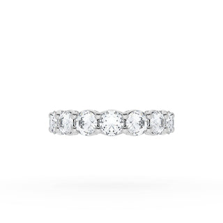 Round Cut Diamond Eternity Band in Platinum