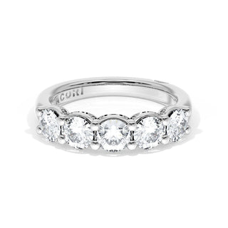 Round Cut Diamond Eternity Band in 14kt White Gold