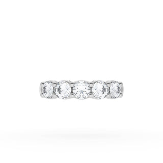 Round Cut Diamond Eternity Band in 14kt White Gold