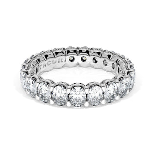 Oval Cut Diamond Eternity Band in 14kt Rose Gold