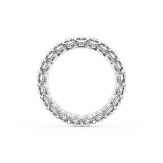 Oval Cut Diamond Eternity Band in 18kt White Gold
