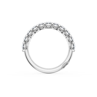 Oval Cut Diamond Eternity Band in 18kt White Gold
