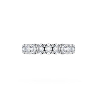 Oval Cut Diamond Eternity Band in 14kt Rose Gold