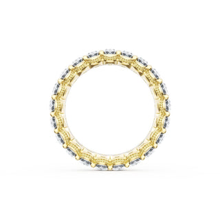 Oval Cut Diamond Eternity Band in 18kt Yellow Gold
