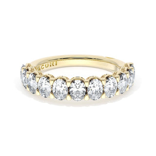 Oval Cut Diamond Eternity Band in 14kt Rose Gold