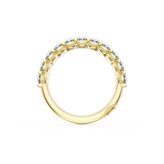 Oval Cut Diamond Eternity Band in 18kt Yellow Gold