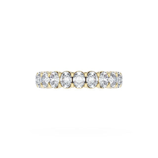 Oval Cut Diamond Eternity Band in 14kt Rose Gold