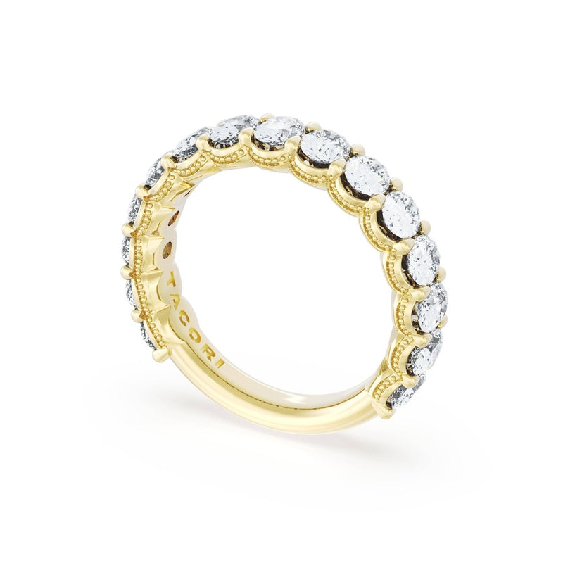 Oval Cut Diamond Eternity Band in 18kt Yellow Gold