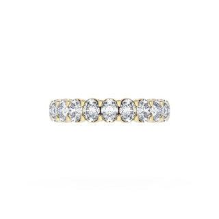 Oval Cut Diamond Eternity Band in 14kt Rose Gold