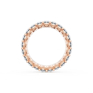 Oval Cut Diamond Eternity Band in 18kt Rose Gold