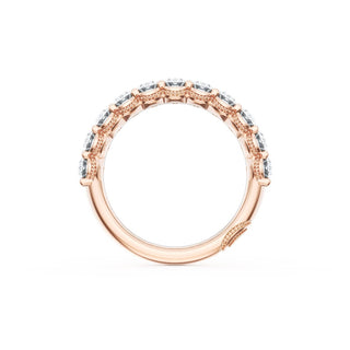 Oval Cut Diamond Eternity Band in 18kt Rose Gold