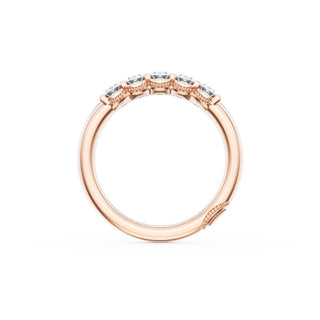 Oval Cut Diamond Eternity Band in 18kt Rose Gold