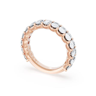 Oval Cut Diamond Eternity Band in 18kt Rose Gold